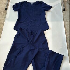 Navy blue scrubs!
